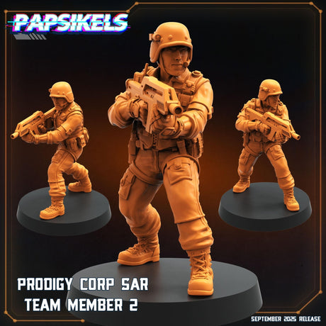 Prodigy Corp SAR Team | Prodigy Trooper 2 - Tabletop RPG & D&D miniature. Perfect for wargaming & collectors