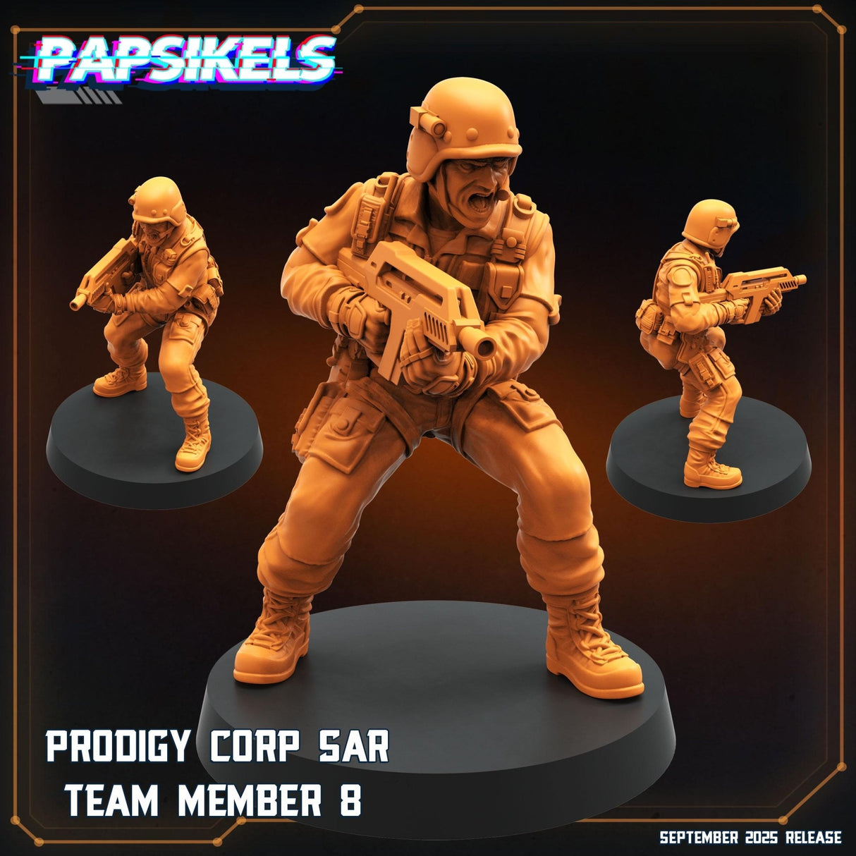 Prodigy Corp SAR Team | Prodigy Trooper 8 - Tabletop RPG & D&D miniature. Perfect for wargaming & collectors