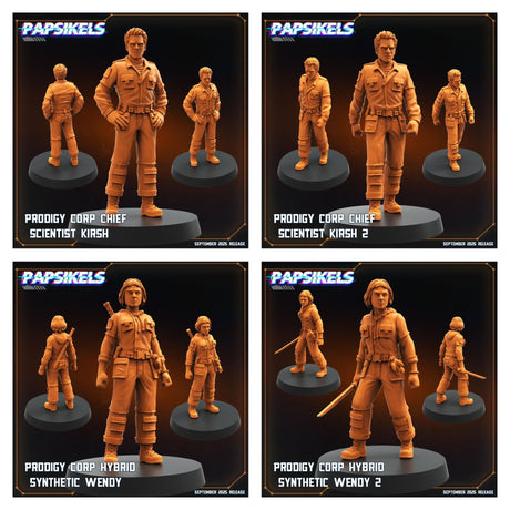 Prodigy Synthetics | All of Them! - Tabletop RPG & D&D miniature. Perfect for wargaming & collectors
