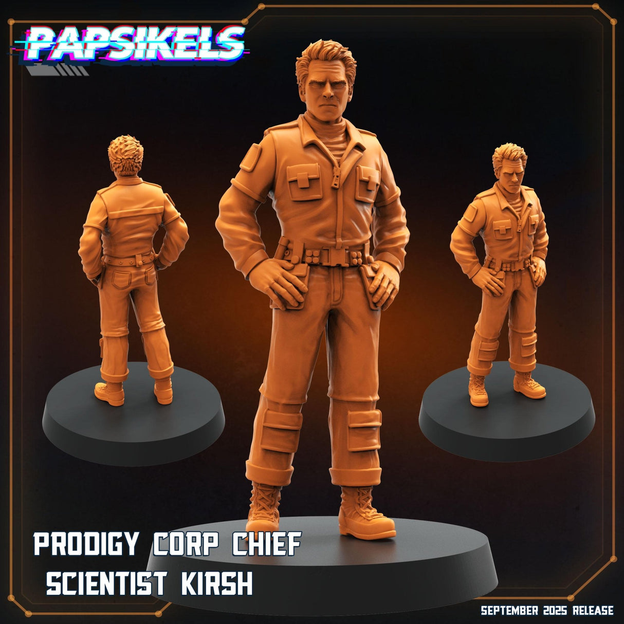 Prodigy Synthetics | Prodigy Scientist 1 - Tabletop RPG & D&D miniature. Perfect for wargaming & collectors