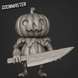 Pumpkin men Miniature | A - Tabletop RPG & D&D miniature. Perfect for wargaming & collectors