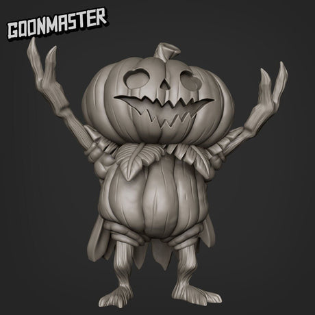 Pumpkin men Miniature | C - Tabletop RPG & D&D miniature. Perfect for wargaming & collectors