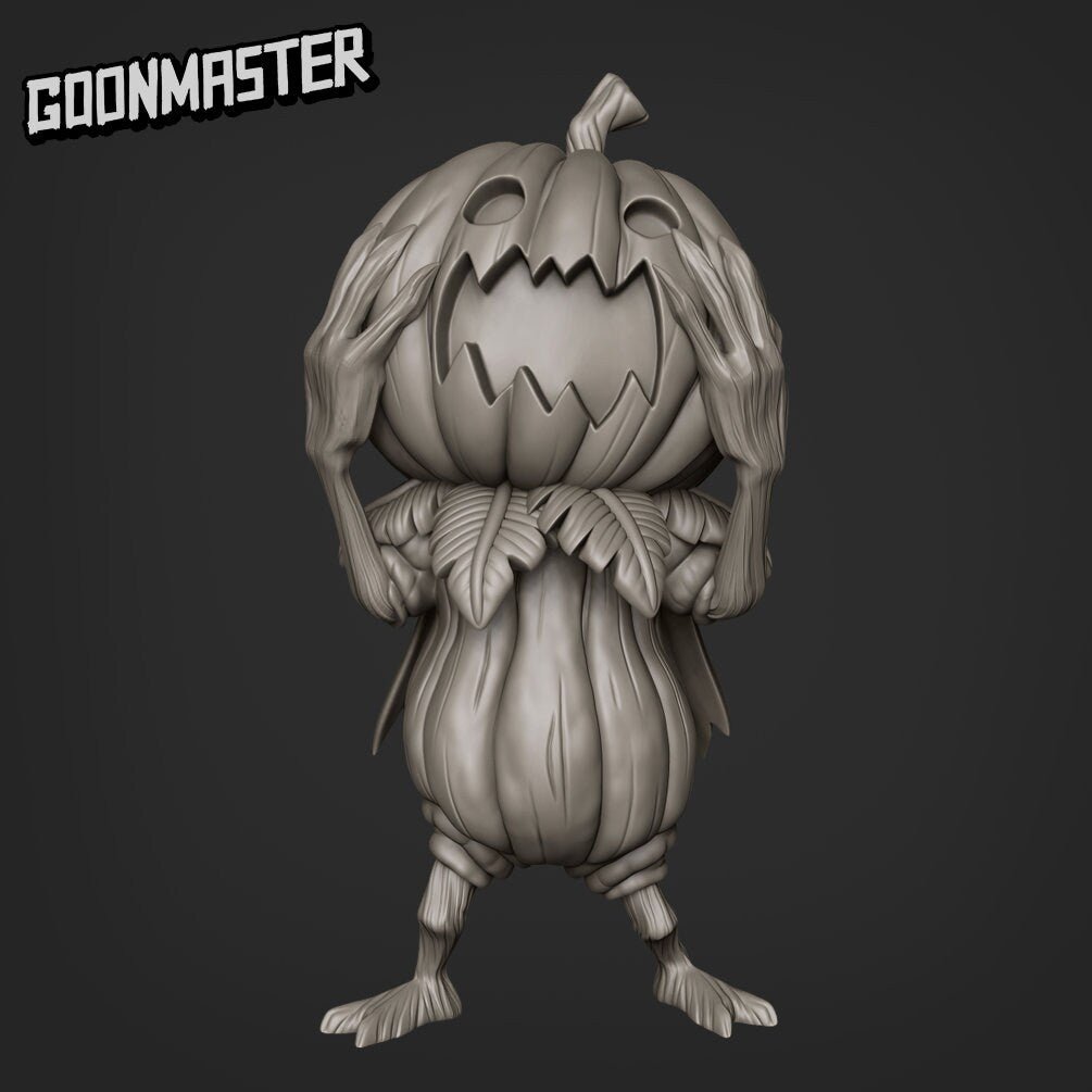 Pumpkin men Miniature | D - Tabletop RPG & D&D miniature. Perfect for wargaming & collectors
