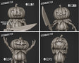 Pumpkin men Miniature | set of 4 - Tabletop RPG & D&D miniature. Perfect for wargaming & collectors