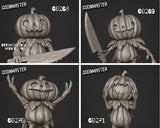 Pumpkin men Miniature | set of 4 - Tabletop RPG & D&D miniature. Perfect for wargaming & collectors