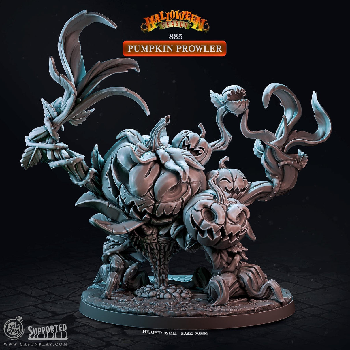 Pumpkin Prowler Miniature | Pumpkin Prowler - Tabletop RPG & D&D miniature. Perfect for wargaming & collectors