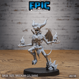 Pyro Demon Miniature | C - Tabletop RPG & D&D miniature. Perfect for wargaming & collectors