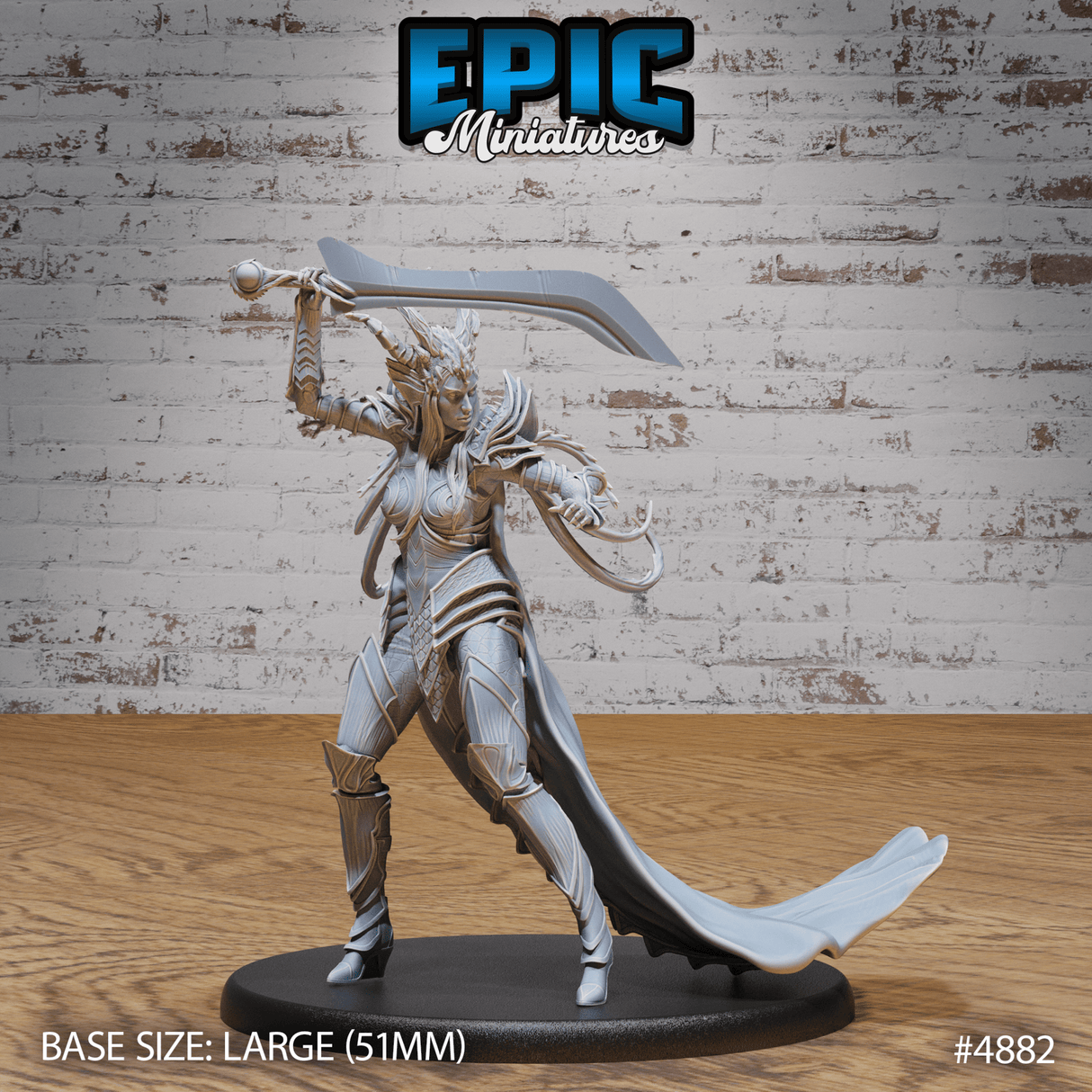 Queen Tiamat Avatar Miniature | B - Tabletop RPG & D&D miniature. Perfect for wargaming & collectors