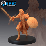 Queens Knight Miniature | B - Tabletop RPG & D&D miniature. Perfect for wargaming & collectors
