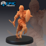 Queens Knight Miniature | C - Tabletop RPG & D&D miniature. Perfect for wargaming & collectors
