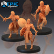 Queens Knight Miniature | Set of 3 - Tabletop RPG & D&D miniature. Perfect for wargaming & collectors
