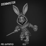 Rabbit Folk Miniature Set 1 | A - Tabletop RPG & D&D miniature. Perfect for wargaming & collectors