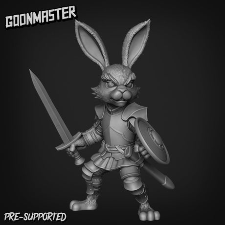 Rabbit Folk Miniature Set 2 | B - Tabletop RPG & D&D miniature. Perfect for wargaming & collectors
