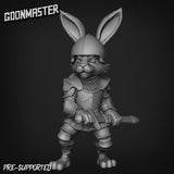 Rabbit Folk Miniature Set 1 | B - Tabletop RPG & D&D miniature. Perfect for wargaming & collectors