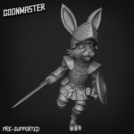 Rabbit Folk Miniature Set 1 | set of 6 - Tabletop RPG & D&D miniature. Perfect for wargaming & collectors