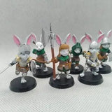 Rabbit Folk Miniature Set 1 | set of 6 - Tabletop RPG & D&D miniature. Perfect for wargaming & collectors