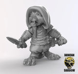Raccoon Ranger Miniature | B - Tabletop RPG & D&D miniature. Perfect for wargaming & collectors