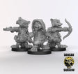 Raccoon Ranger Miniature | Set of 3 - Tabletop RPG & D&D miniature. Perfect for wargaming & collectors