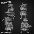 Raccoon Rogues Miniature Set 3 | Top Left - Tabletop RPG & D&D miniature. Perfect for wargaming & collectors