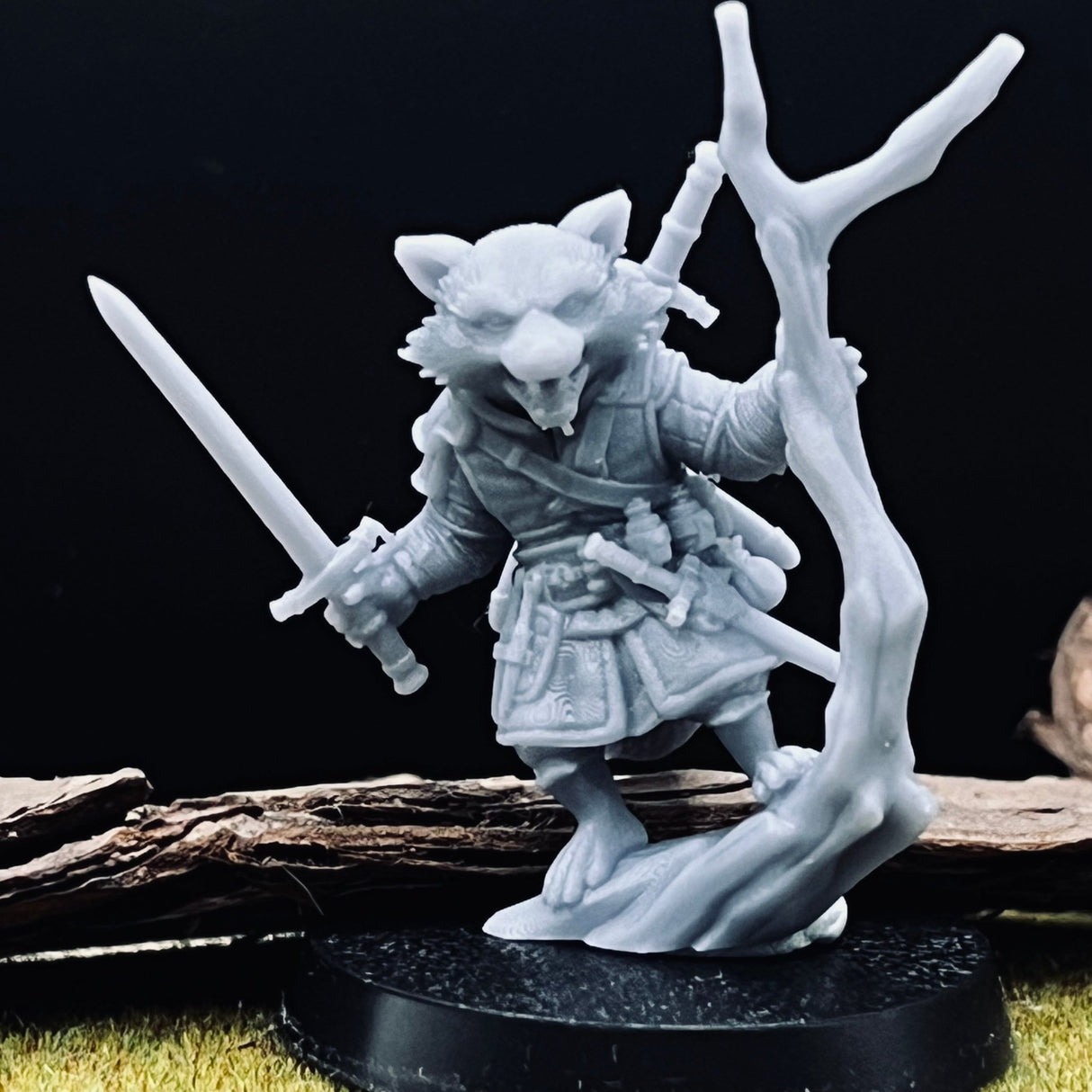Raccoon Rogues Miniature set 2 | Set of 4 - Tabletop RPG & D&D miniature. Perfect for wargaming & collectors