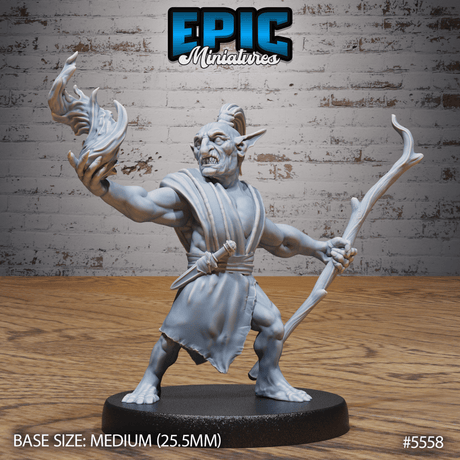 Rage Goblin Miniature | C - Tabletop RPG & D&D miniature. Perfect for wargaming & collectors