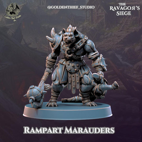 Rampart Marauders Miniature | B - Tabletop RPG & D&D miniature. Perfect for wargaming & collectors