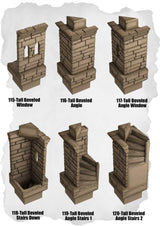 Ramparts & Ruins Tiles Beveled Tall Arch Pack (RR 115 to RR 120) | Set of 6 - Tabletop RPG & D&D miniature. Perfect for wargaming & collectors
