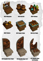 Ramparts & Ruins Tiles Storage & Door Pack (RR 063 to RR 071) | Set of 9 - Tabletop RPG & D&D miniature. Perfect for wargaming & collectors