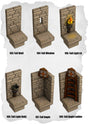 Ramparts & Ruins Tiles Tall Wall & Angle Pack (RR 103 to RR 108) | Set of 6 - Tabletop RPG & D&D miniature. Perfect for wargaming & collectors