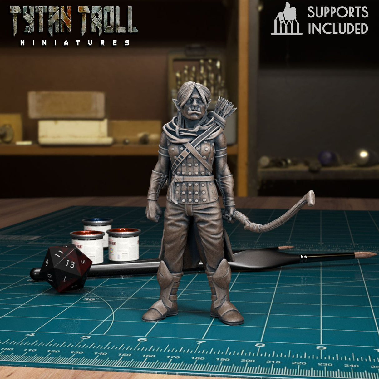 Ranger Heroes Miniature set 3 | A - Tabletop RPG & D&D miniature. Perfect for wargaming & collectors
