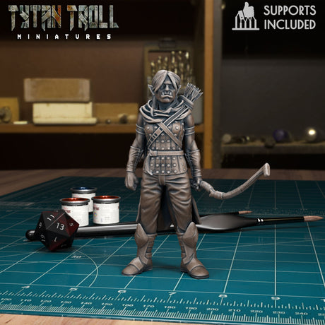 Ranger Heroes Miniature set 3 | A - Tabletop RPG & D&D miniature. Perfect for wargaming & collectors