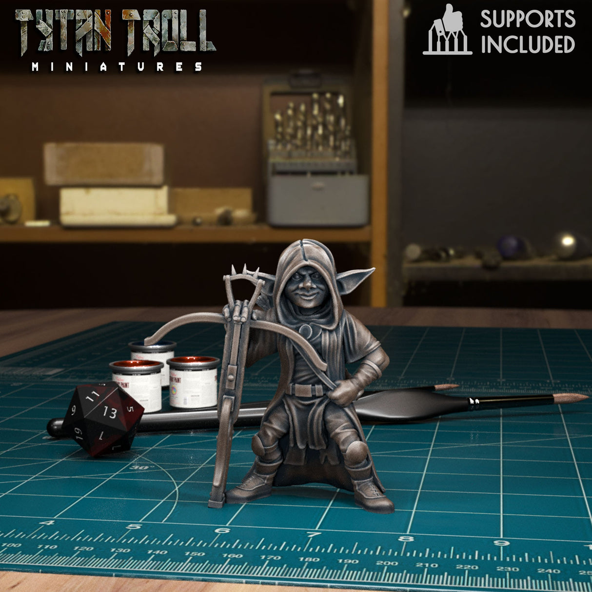 Ranger Heroes Miniature | C - Tabletop RPG & D&D miniature. Perfect for wargaming & collectors