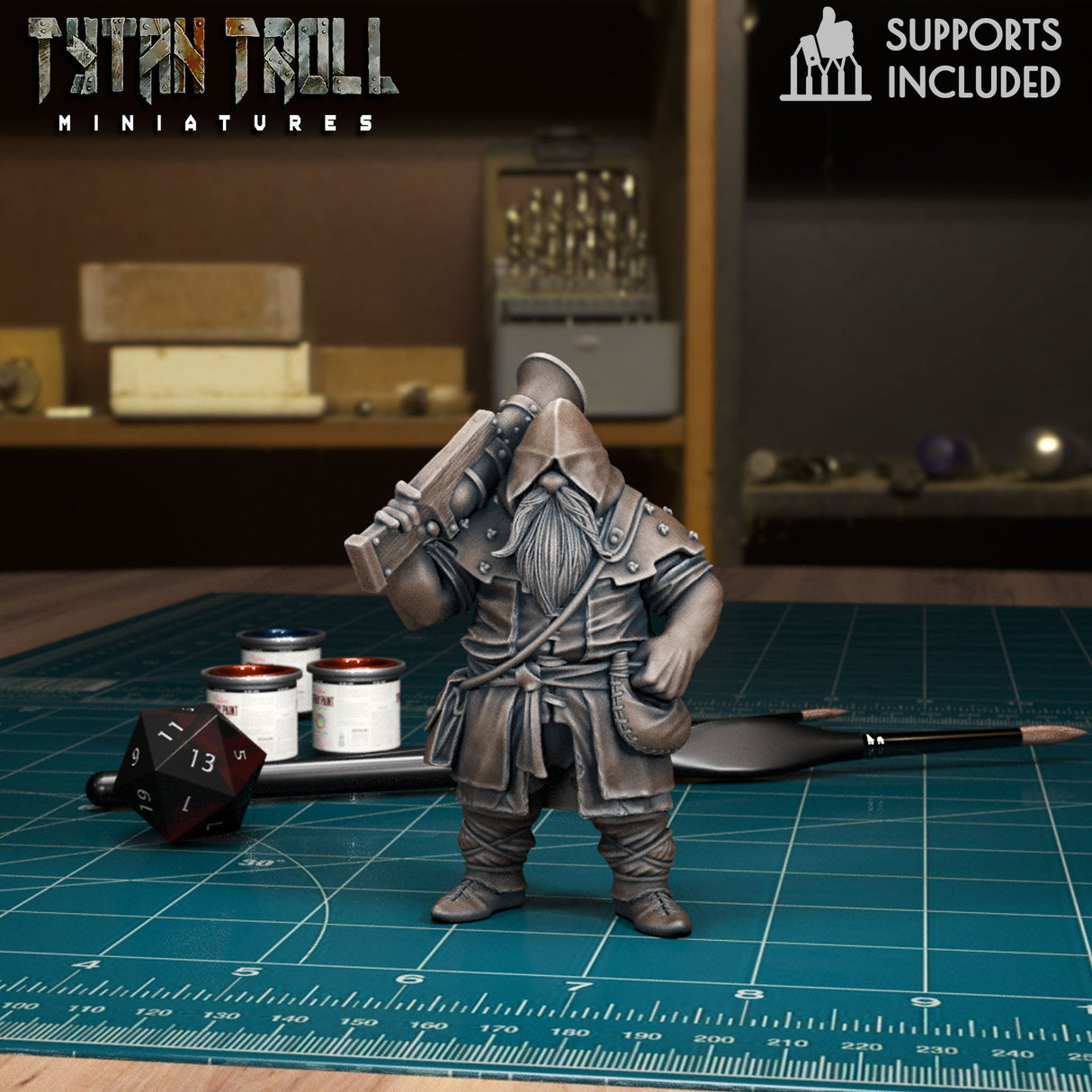 Ranger Heroes Miniature set 2 | D - Tabletop RPG & D&D miniature. Perfect for wargaming & collectors