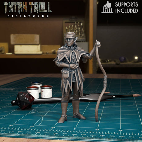 Ranger Heroes Miniature set 2 | F - Tabletop RPG & D&D miniature. Perfect for wargaming & collectors