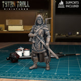 Ranger Heroes Miniature | F - Tabletop RPG & D&D miniature. Perfect for wargaming & collectors