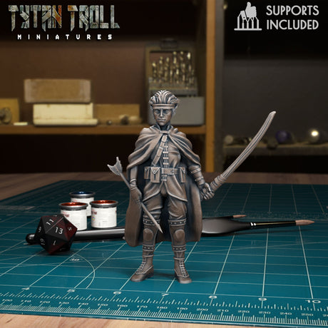 Ranger Heroes Miniature set 3 | F - Tabletop RPG & D&D miniature. Perfect for wargaming & collectors