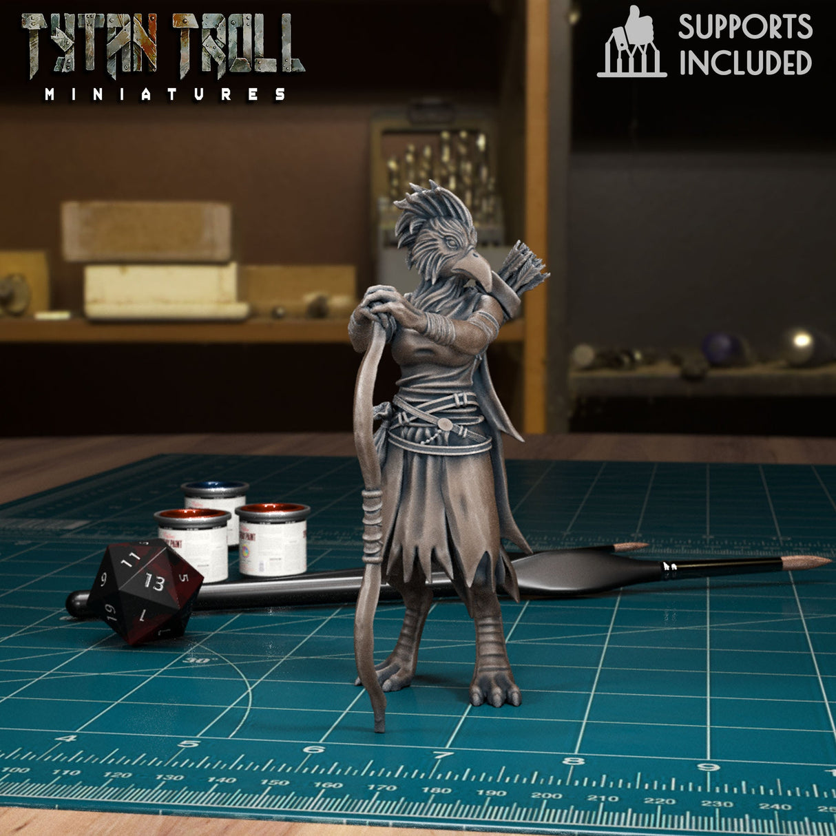 Ranger Heroes Miniature | G - Tabletop RPG & D&D miniature. Perfect for wargaming & collectors