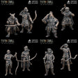 Ranger Heroes Miniature set 2 | set of 8 - Tabletop RPG & D&D miniature. Perfect for wargaming & collectors