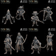 Ranger Heroes Miniature | set of 8 - Tabletop RPG & D&D miniature. Perfect for wargaming & collectors