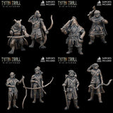 Ranger Heroes Miniature set 2 | set of 8 - Tabletop RPG & D&D miniature. Perfect for wargaming & collectors