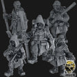 Ranger Woodsman Miniature | Set of 5 - Tabletop RPG & D&D miniature. Perfect for wargaming & collectors