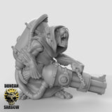 Ratfolk Gunner Miniature | B - Tabletop RPG & D&D miniature. Perfect for wargaming & collectors