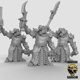 Ratfolk warrior leaders | Set of 3 - Tabletop RPG & D&D miniature. Perfect for wargaming & collectors