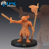 Fantasy Rat Folk Miniature Set | A - Tabletop RPG & D&D miniature. Perfect for wargaming & collectors