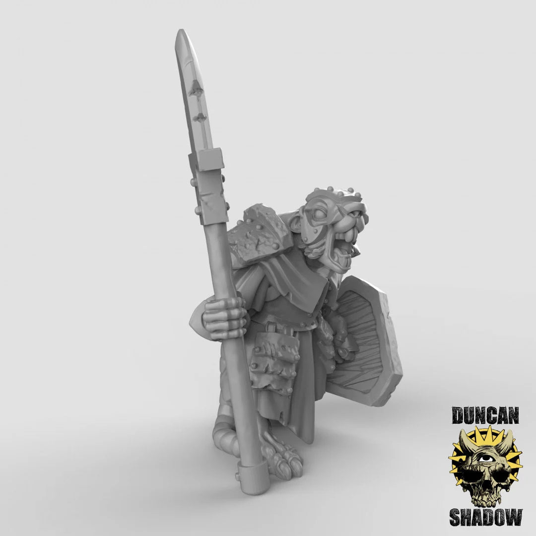 Rat Folk Elite Guards Miniature | A - Tabletop RPG & D&D miniature. Perfect for wargaming & collectors