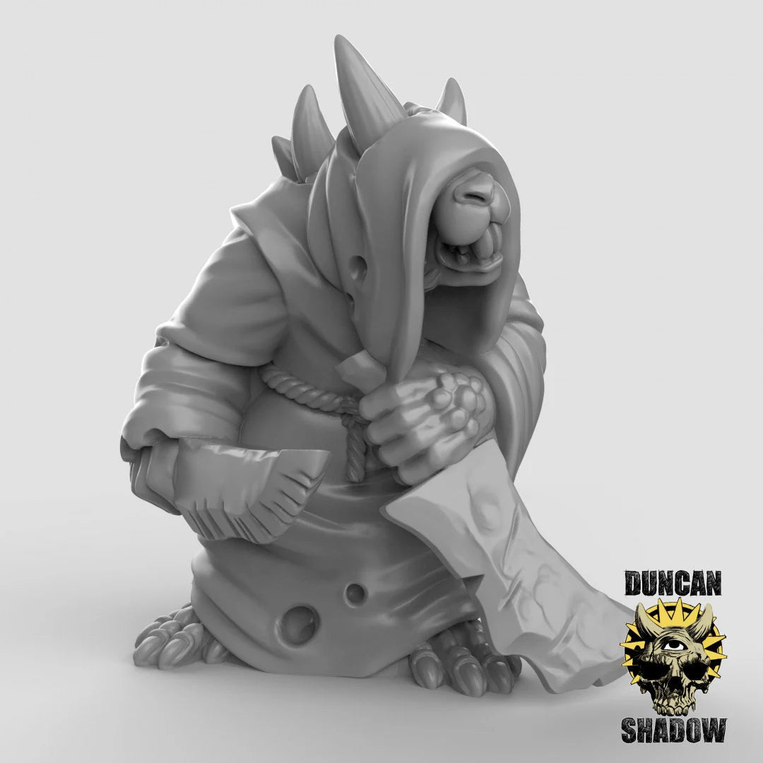 Cultist Rat Folk Miniature | A - Tabletop RPG & D&D miniature. Perfect for wargaming & collectors