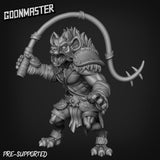 Gnoll Leader & Hyenas Miniature | B - Tabletop RPG & D&D miniature. Perfect for wargaming & collectors