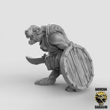 Rat Banner squad | B - Tabletop RPG & D&D miniature. Perfect for wargaming & collectors