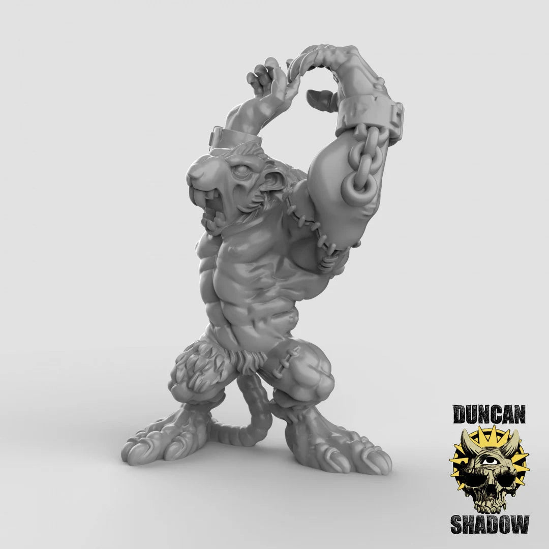 Rat Folk Ogres Miniature | B - Tabletop RPG & D&D miniature. Perfect for wargaming & collectors