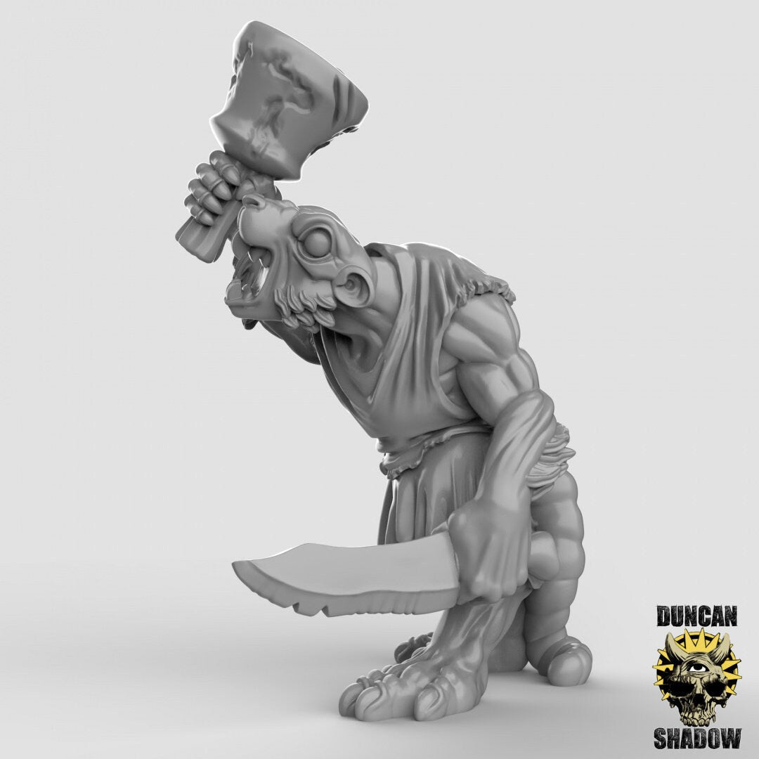 Rat Banner squad | C - Tabletop RPG & D&D miniature. Perfect for wargaming & collectors